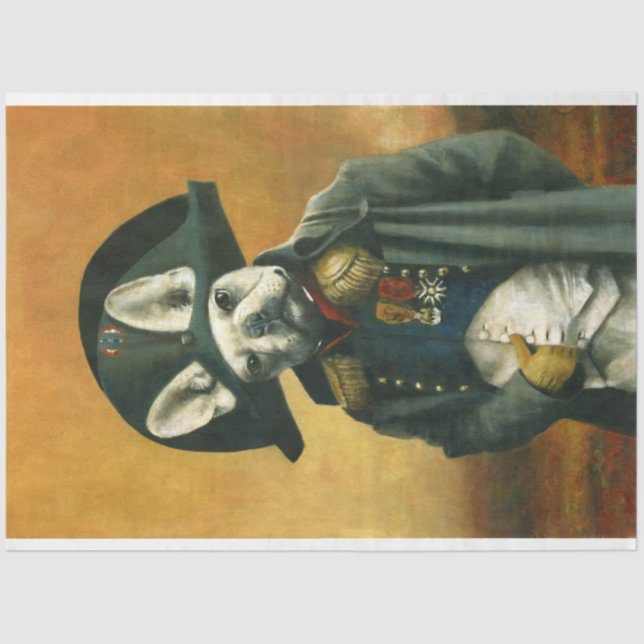 Napoleon French Bulldog Tissue Paper (Front)