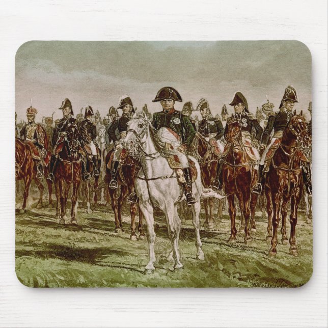 Napoleon I  and his Staff, c.1860 Mouse Mat (Front)