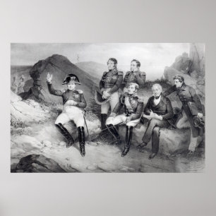 Napoleon I Dictating Memoirs to Emmanuel Las Poster