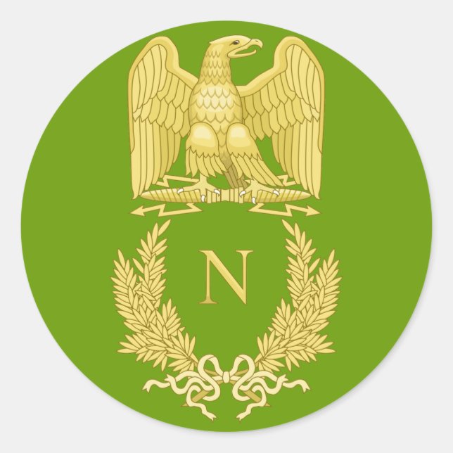 Napoleon I Imperial Eagle Emblem on sticker (Front)