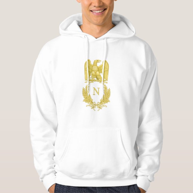 Napoleon I Imperial Eagle Motif on Hoodie (Front)