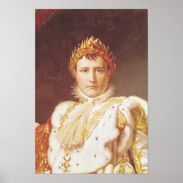 Napoleon I  in Coronation Robes, c.1804 Poster (Front)