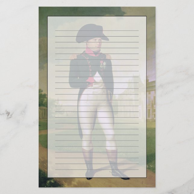 Napoleon I  in Front of the Chateau de Malmaison Stationery (Front)