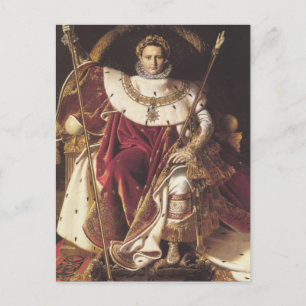 Napoleon I  on his Imperial Throne Postcard