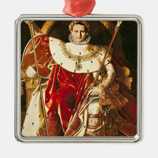 Napoleon I  on the Imperial Throne, 1806 Metal Tree Decoration (Front)