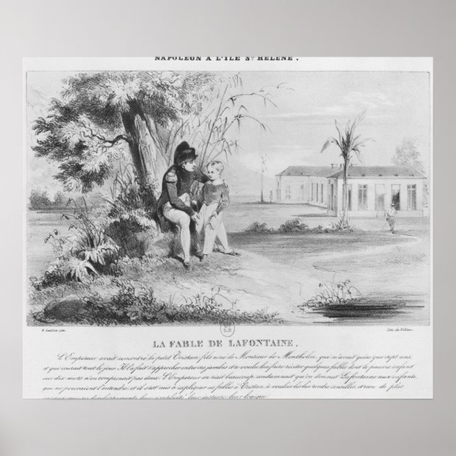 Napoleon I  on the island of St. Helena Poster (Front)