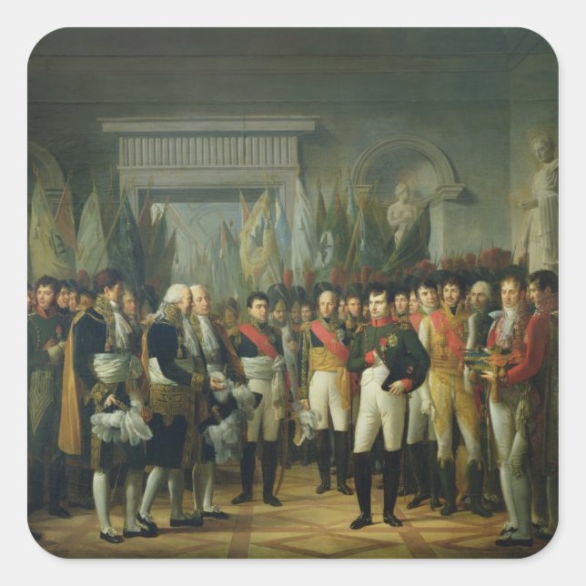 Napoleon I  Receiving the Deputies Square Sticker (Front)