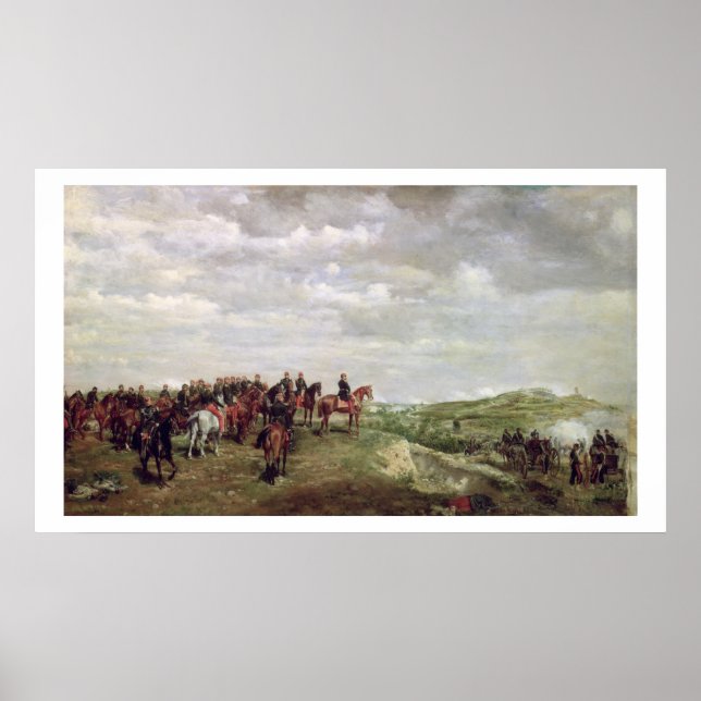 Napoleon III (1808-73) at the Battle of Solferino Poster (Front)