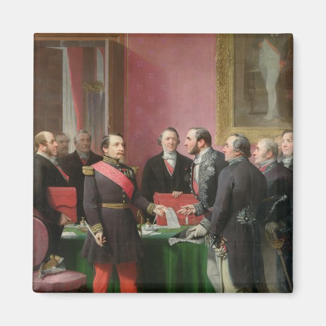 Napoleon III  Hands Over The Decree Magnet (Front)