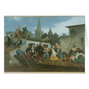 Napoleon III Visiting Flood Victims of