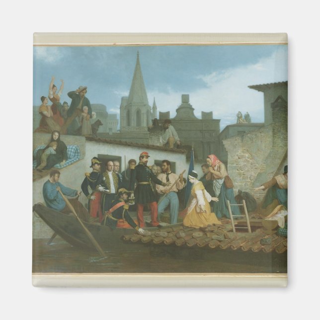 Napoleon III  Visiting Flood Victims of Magnet (Front)
