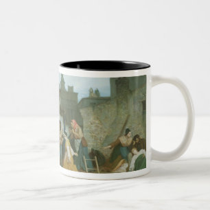 Napoleon III Visiting Flood Victims of Two-Tone Coffee Mug
