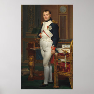 Napoleon in His Study, 1812 Poster
