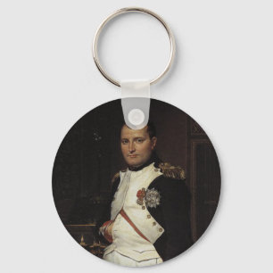 Napoleon in his Study by Jacques Louis David Key Ring