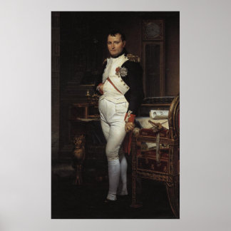 Napoleon in his Study by Jacques Louis David Poster