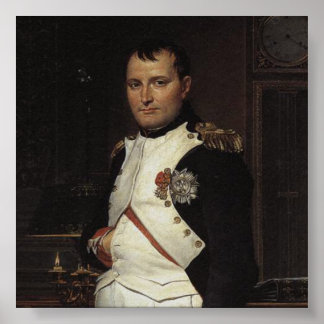 Napoleon in his Study by Jacques Louis David Poster
