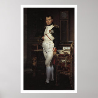 Napoleon in his Study by Jacques Louis David Poster