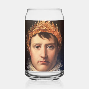 Napoleon Laurel-Wreath Crowned Hero Beer Can Glass