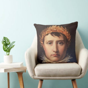 Napoleon Laurel-Wreath Crowned Hero  Cushion