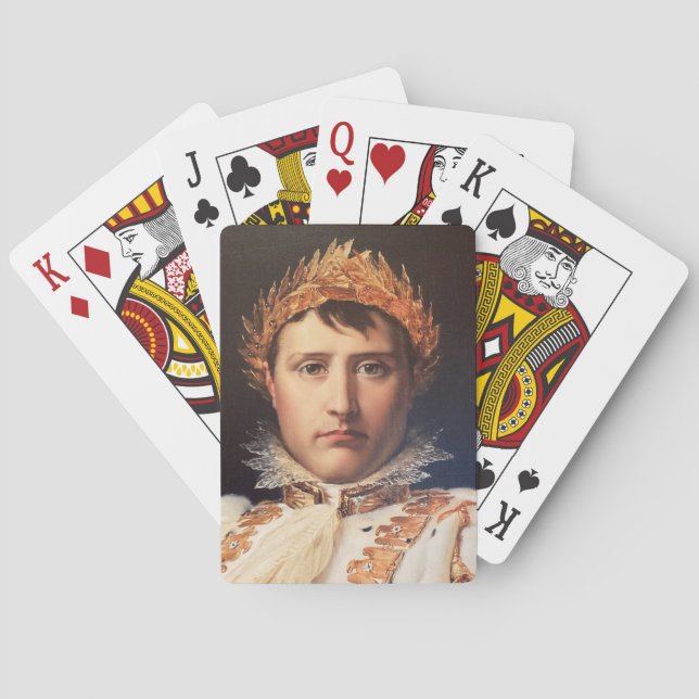 Napoleon Laurel-Wreath Crowned Hero Playing Cards  (Back)