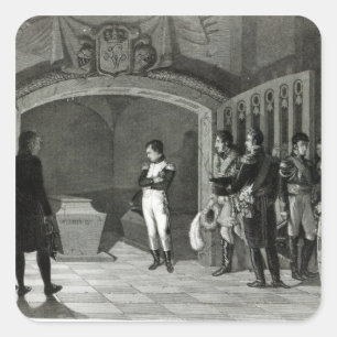 Napoleon Meditating before the Tomb Square Sticker