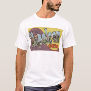 Napoleon, Ohio - Large Letter Scenes T-Shirt