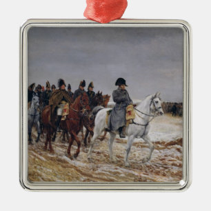 Napoleon  on Campaign in 1814, 1864 Metal Tree Decoration