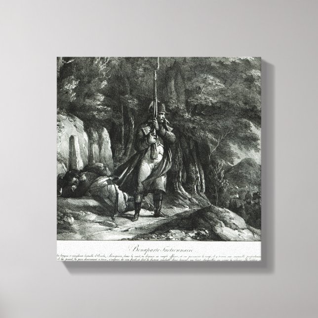 Napoleon on sentry duty canvas print (Front)