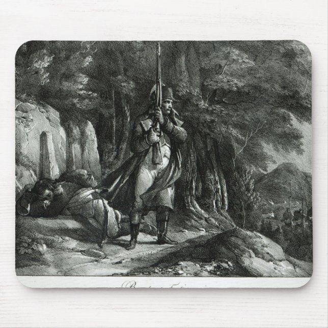 Napoleon on sentry duty mouse mat (Front)