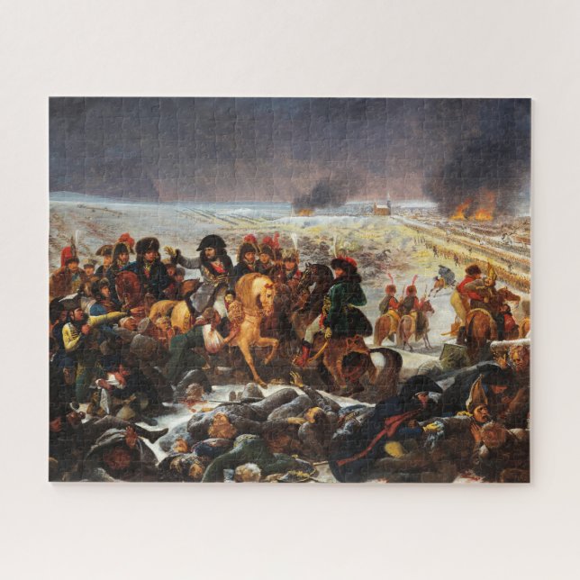 Napoleon on the Battlefield of Eylau by Gros Jigsaw Puzzle (Horizontal)