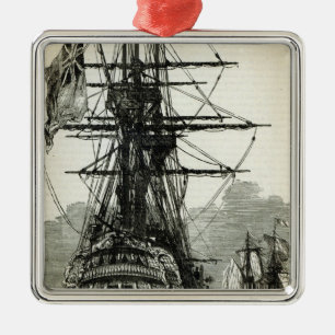 Napoleon surrendering to Captain Maitland Metal Tree Decoration
