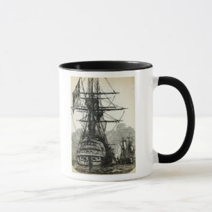 Napoleon surrendering to Captain Maitland Mug