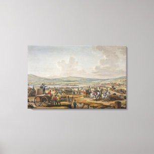Napoleon Visiting the Siege Works at Danzig led by Canvas Print