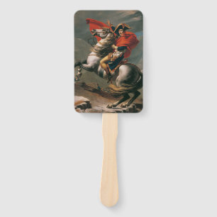 Napoleon with Horse, Battle of St. Bernard Pass Hand Fan