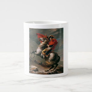 Napoleon with Horse, Battle of St. Bernard Pass Large Coffee Mug