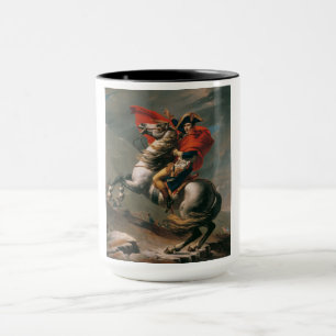 Napoleon with Horse, Battle of St. Bernard Pass Mug