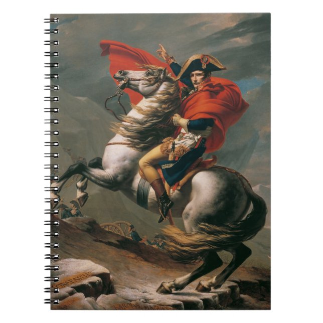 Napoleon with Horse, Battle of St. Bernard Pass Notebook (Front)