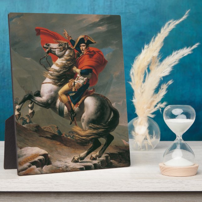 Napoleon with Horse, Battle of St. Bernard Pass Plaque (Side)