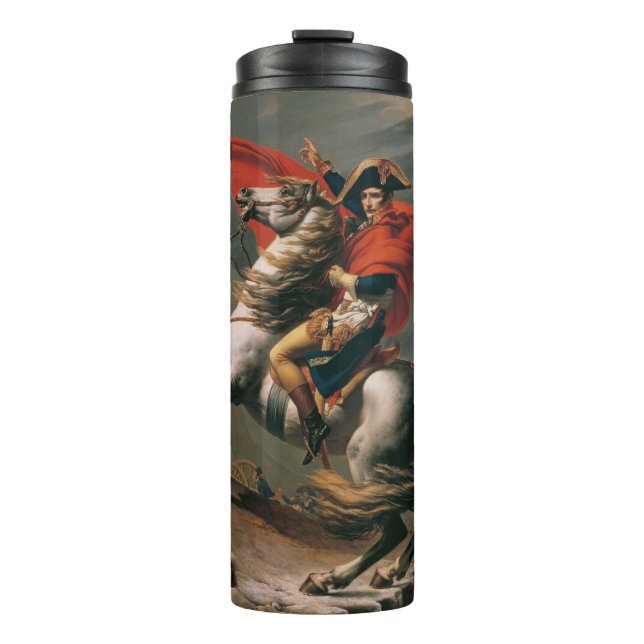 Napoleon with Horse, Battle of St. Bernard Pass Thermal Tumbler (Front)