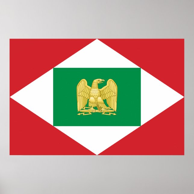Napoleonic Kingdom Of Italy, Italy flag Poster (Front)