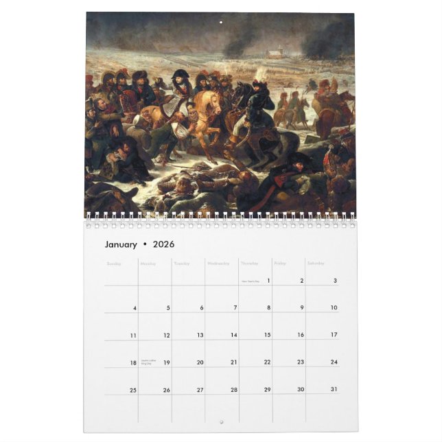 Napoleonic Wars Calendar (Jan 2026)