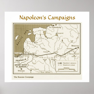 Napoleon's Campaigns, Russian Campaign Poster