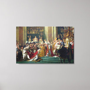 Napoleon's Consecration and Josephine's Canvas Print