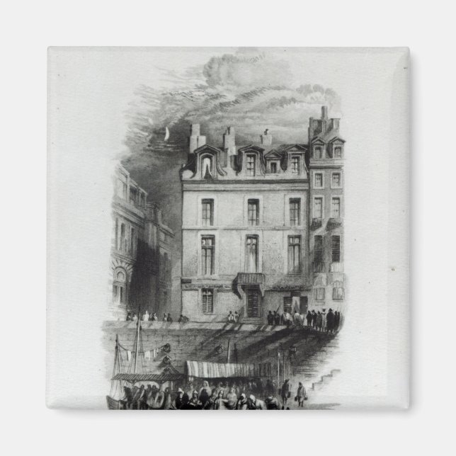 Napoleon's Lodgings on the Quai Conti, 1834-36 Magnet (Front)