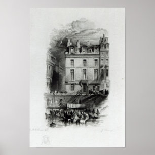 Napoleon's Lodgings on the Quai Conti, 1834-36 Poster