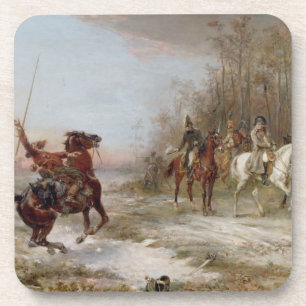 Napoleon's Peril at Brienne-le-Chateau, c.1891 (oi Coaster