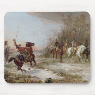 Napoleon's Peril at Brienne-le-Chateau, c.1891 (oi Mouse Mat