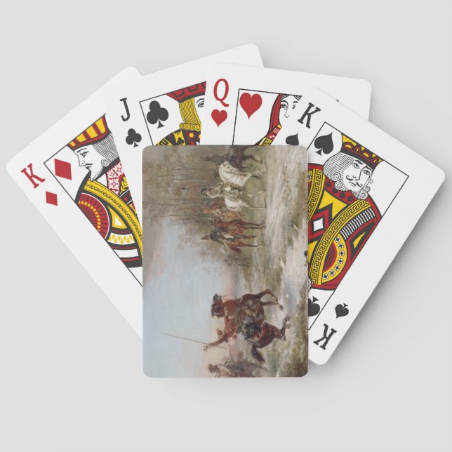 Napoleon's Peril at Brienne-le-Chateau, c.1891 (oi Playing Cards (Back)