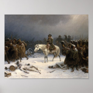 Napoleon's Retreat from Moscow Poster