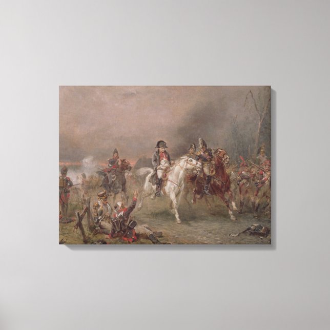 Napoleon's Retreat (oil on canvas) Canvas Print (Front)